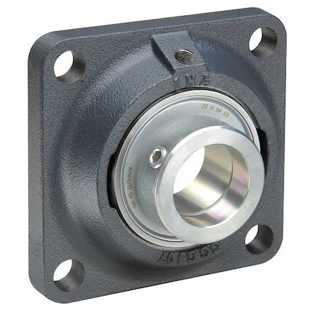 4 Holes, Square Housing, Flange Mount Bearing, Radial Ball, 80 mm Dia, Cast Iron, Concentric Collar MPN:RCJ80-XL-I