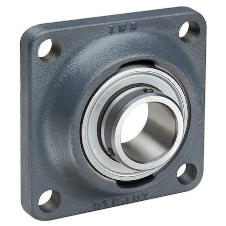Flange Mount Bearing, Radial Ball, 25 mm Dia, Cast Iron, Set Screw MPN:RCJY25-N