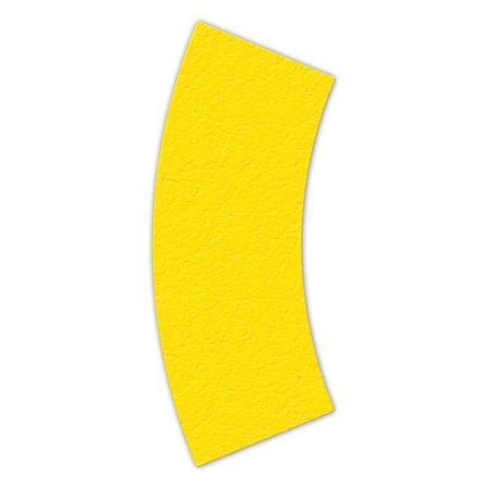 Curve 5S Workplace Floor Organization Marker Vinyl Film Yellow, 2-1/2