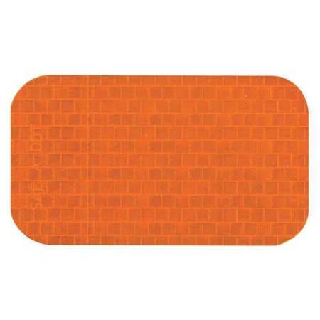 Reflective Stick-On Reflector Base: Resin, Liner: Clear Poly Amber, 2