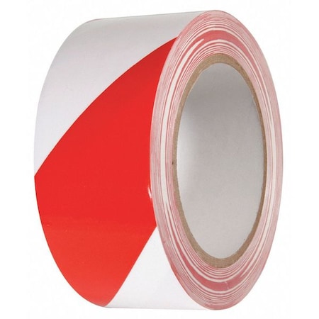 Hazard Warning Conformable Tape Vinyl Red/White, 2