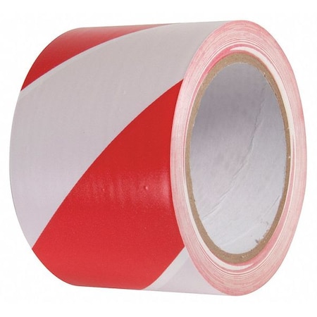 Hazard Warning Conformable Tape Vinyl Red/White, 3