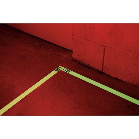 Floor Marking Tape, vinyl, No Legend, White, 1 in W. MPN:GT130EXL