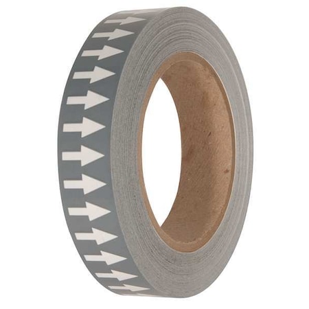 Arrow Tape, Gray/White, 1 in. W, 108 ft. L MPN:PMA1511