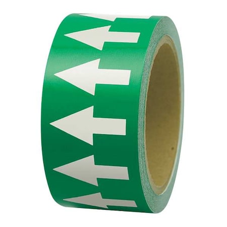 Arrow Tape, White/Green, 1 In. W, PMA152 MPN:PMA152