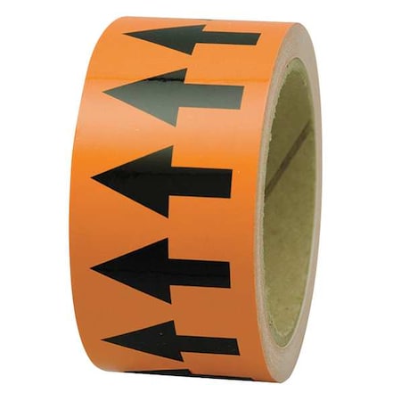 Arrow Tape, Black/Orange, 1 In. W, PMA153 MPN:PMA153