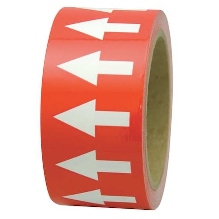 Arrow Tape, Red, 1in W, 108ft Roll L MPN:PMA154