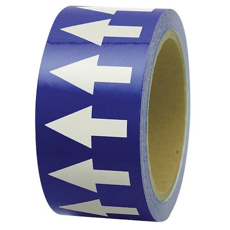 Arrow Tape, White/Blue, 4 In. W, PMA451 MPN:PMA451