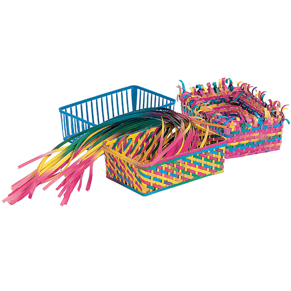 Roylco Weaving Baskets, Assorted Colors, Pack Of 12 Baskets MPN:R-16003