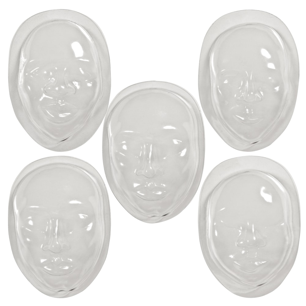 Roylco Face Form Molds, Clear, Pack Of 10 Molds MPN:R-52009