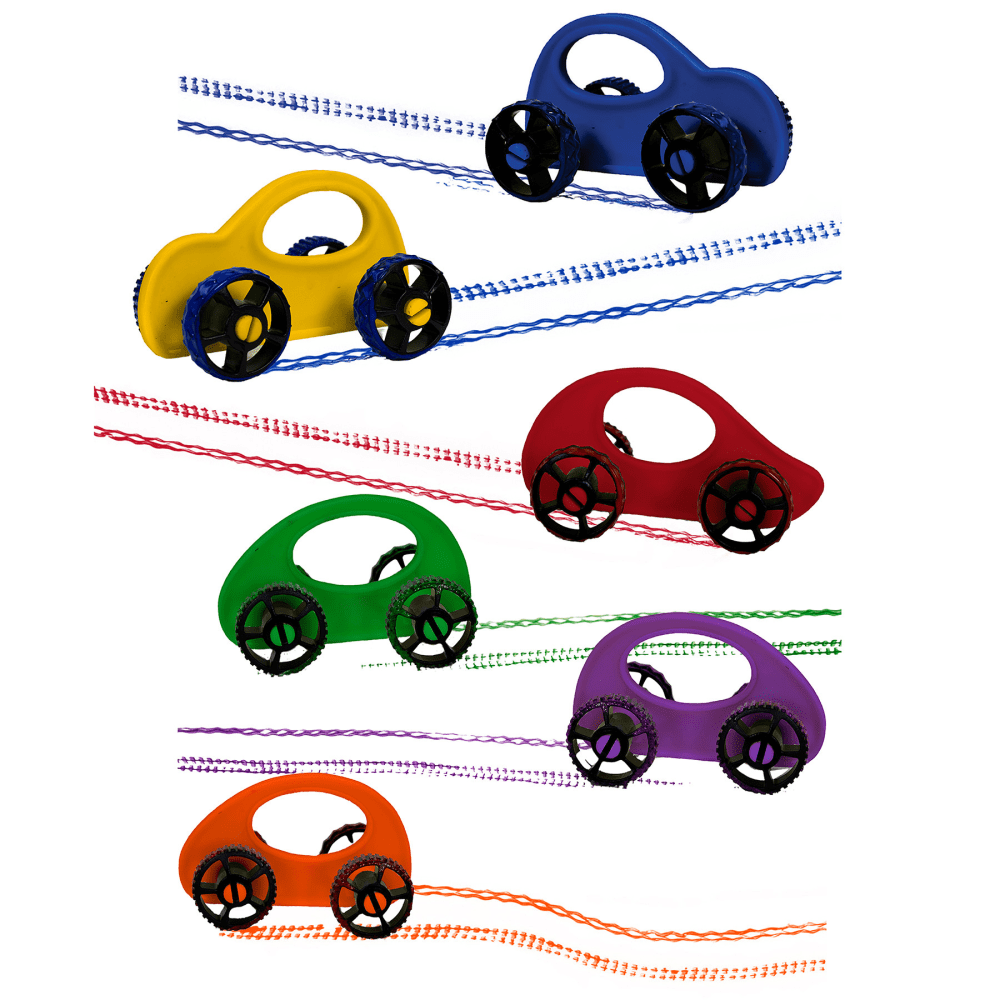 Roylco Paint Racers, Primary & Secondary Colors, Pack Of 6 MPN:R-54476
