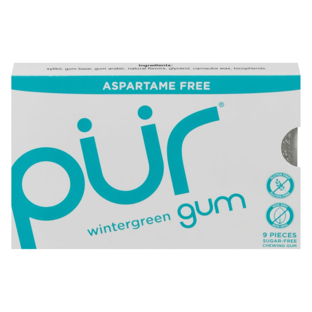 Pur Gum, Wintergreen, 0.44 Oz, Total Qty 108 MPN:00097