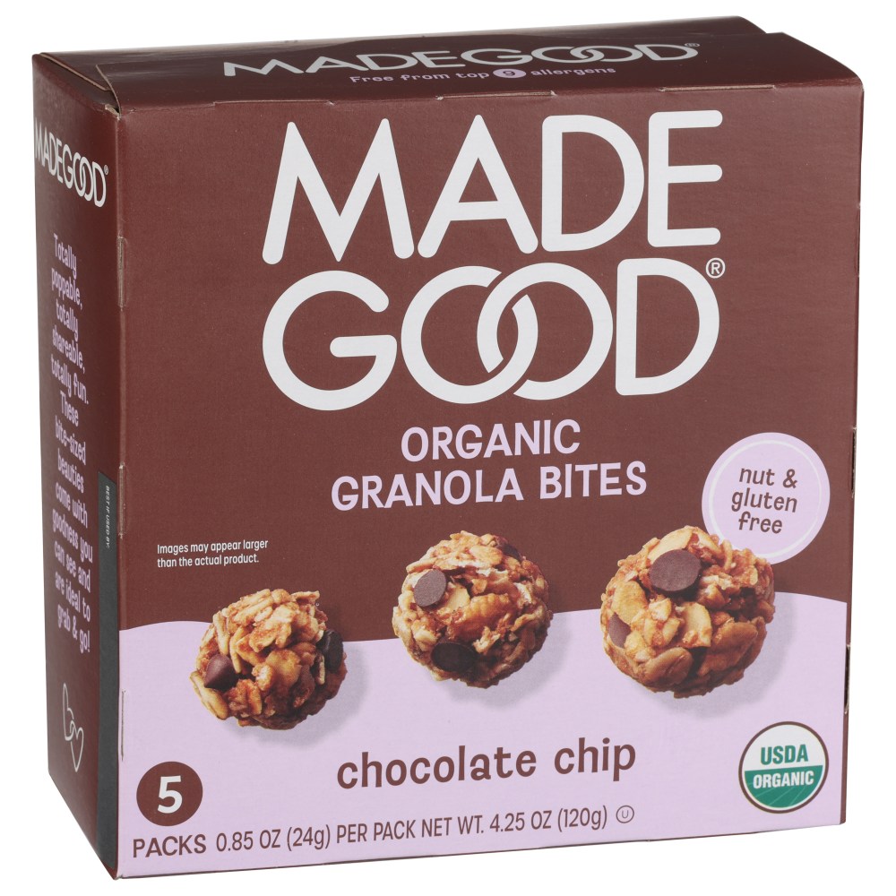 Made Good Granola Bars, Chocolate Chip, 0.85 Oz, Total Qty 30 MPN:F22355