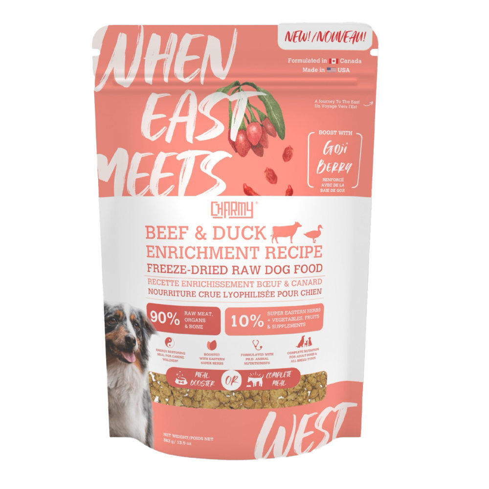 Charmy Pet ‘When East Meets West' Freeze-Dried Raw Herbal Dog Food, Beef & Duck, 5.2 Oz MPN:CHY5007