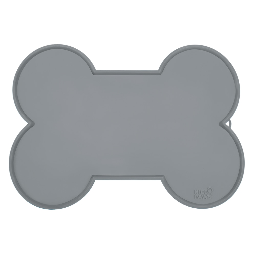 Nice Paws Bone Mat, 12-1/2in x 20-1/2in, Gray MPN:NP20573