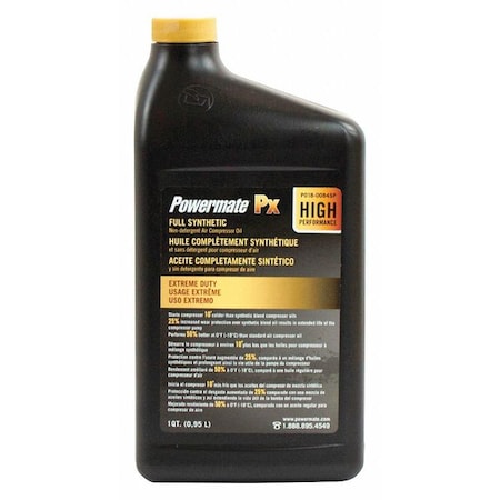 Full Synthetic, 1 Quart, Compressor Oil MPN:P018-0084SP