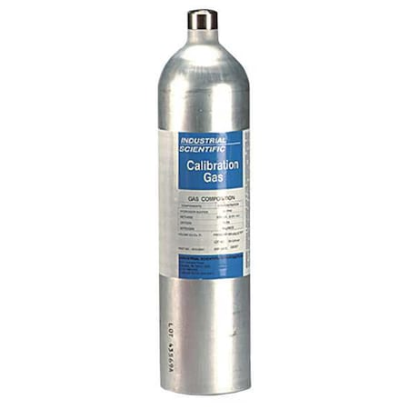 Calibration Gas, Carbon Monoxide, 34 L, 5/8 in-18 UNF, INT, THD Connection, +/-5% Accuracy MPN:18100701