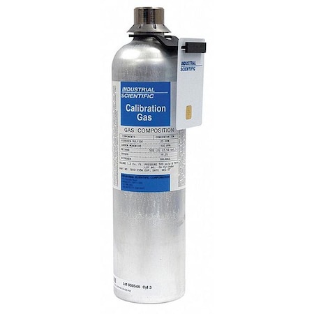 Calibration Gas, Phosphine, 34 L, 5/8 in-18 UNF Connection, +/-5% Accuracy, 500 psi Max. Pressure MPN:18107805