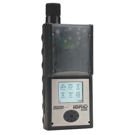 MX6 iBrid Multi-Gas Detector, IP64, Audible, Vibrating, Visual, LCD, 36 hr Battery Life MPN:MX6-K603Q211