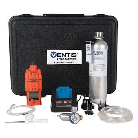 Ventis Pro5 Multi-Gas Detector, IP68, Audible, Vibrating, Visual, LCD, 18 hr Battery Life MPN:V5K-KJ532110101
