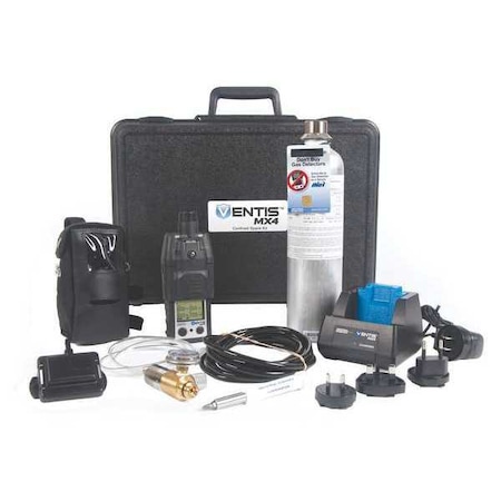 Ventis MX4 Multi-Gas Detector, IP66/IP67, Audible, Vibrating, Visual, LCD, 12 hr Battery Life MPN:VK-K0232110111