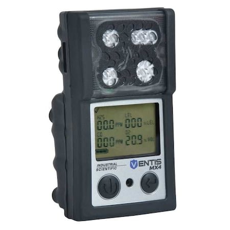 Ventis MX4 Multi-Gas Detector, IP66/IP67, Audible, Vibrating, Visual, LCD with Backlight MPN:VTS-K5232100101
