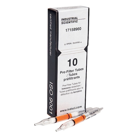 Detector Tube, Detects Benzene, PK10 MPN:17158960