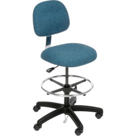 ESD Stool - Fabric - Pneumatic - Blue 50-DF BLUE-413