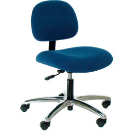 Heavy Duty Fabric Chair with Aluminum Base Dark Blue AL12-F BLUE-312