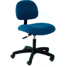 Heavy Duty Fabric Chair with Nylon Base Blue PL12-F BLUE-311