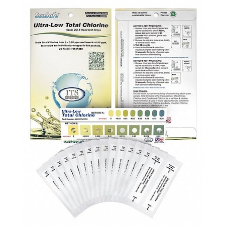 Test Strip, Ultra-Low Total Chlorine, PK30 MPN:480007