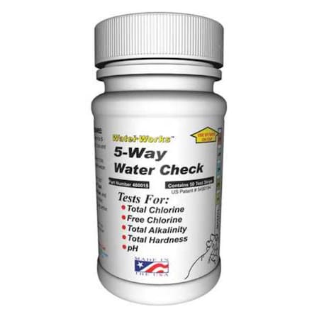 Test Strips, 5-In-1 City Water Check, PK50 MPN:480015