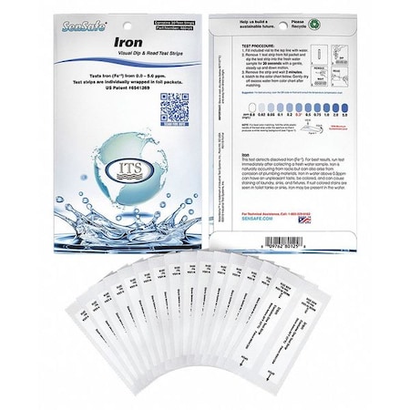 Test Strips, Iron, 0-5ppm, PK30 MPN:480125