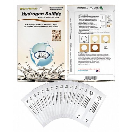 Test Strips, Hydrogen Sulfide, 0-2ppm, PK30 MPN:481167