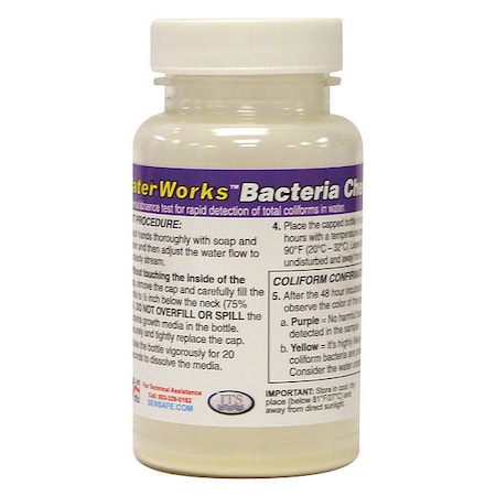 Test Powder Bacteria Check 1 Waterworks MPN:481197