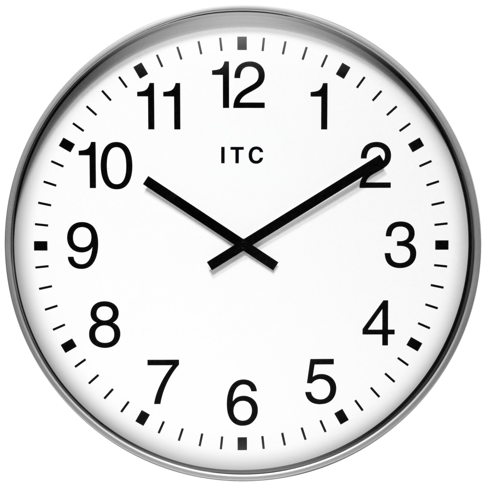 Infinity Instruments Profuse Wall Clock, 19-3/8in, Silver MPN:14246SV-830