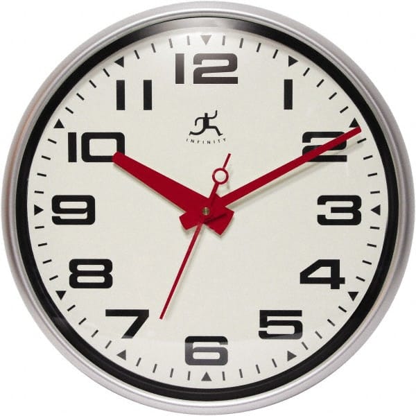 13-1/2 Inch Diameter, Off White Face, Dial Wall Clock MPN:14097SV-3282
