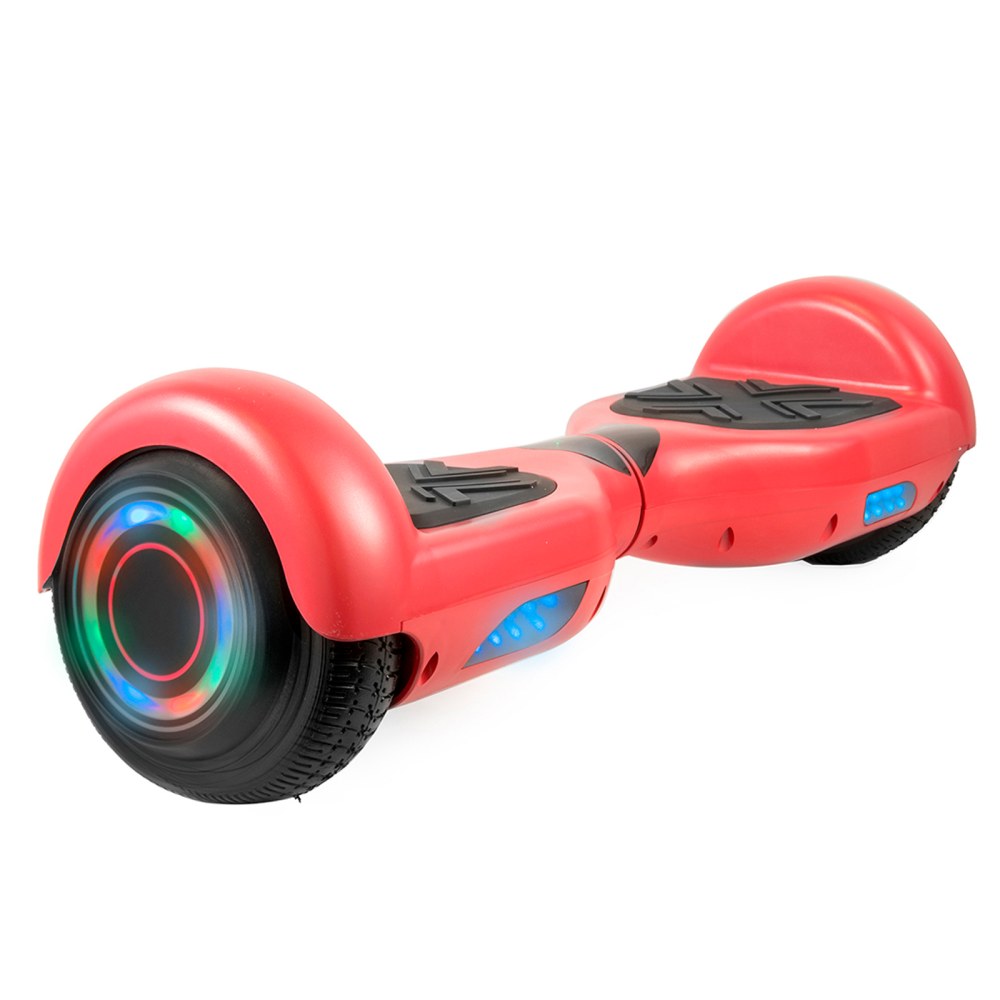 AOB Hoverboard With Bluetooth Speakers, 7inH x 27inW x 7-5/16inD, Red MPN:995109495M