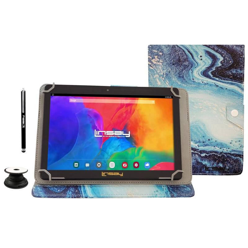 Linsay F10IPS Tablet, 10.1in Screen, 2GB Memory, 64GB Storage, Android 13, Ocean MPN:F10IPCMOP