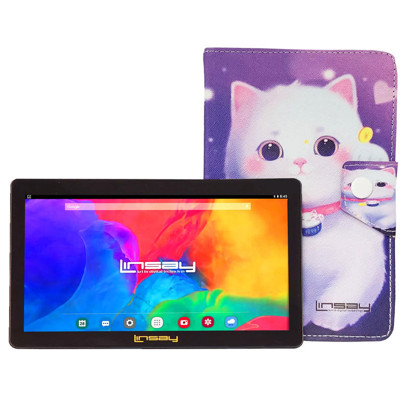 Linsay F7 Tablet, 7in Screen, 2GB Memory, 64GB Storage, Android 13, Kitty MPN:F7UHDBCKITTY
