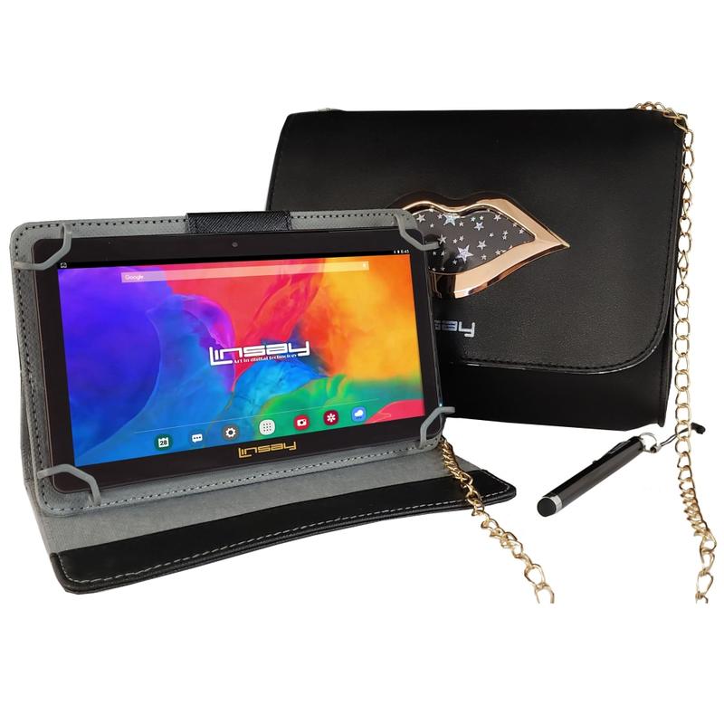 Linsay F7 Tablet, 7in Screen, 2GB Memory, 64GB Storage, Android 13, Black/Kiss MPN:F7UHDBLACKKISS