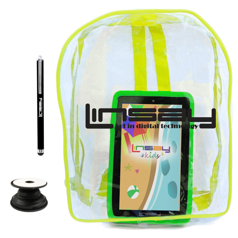 Linsay F7 Tablet, 7in Screen, 2GB Memory, 64GB Storage, Android 13, Kids Green, F7UHDKIDSBAGGP MPN:F7UHDKIDSBAGGP