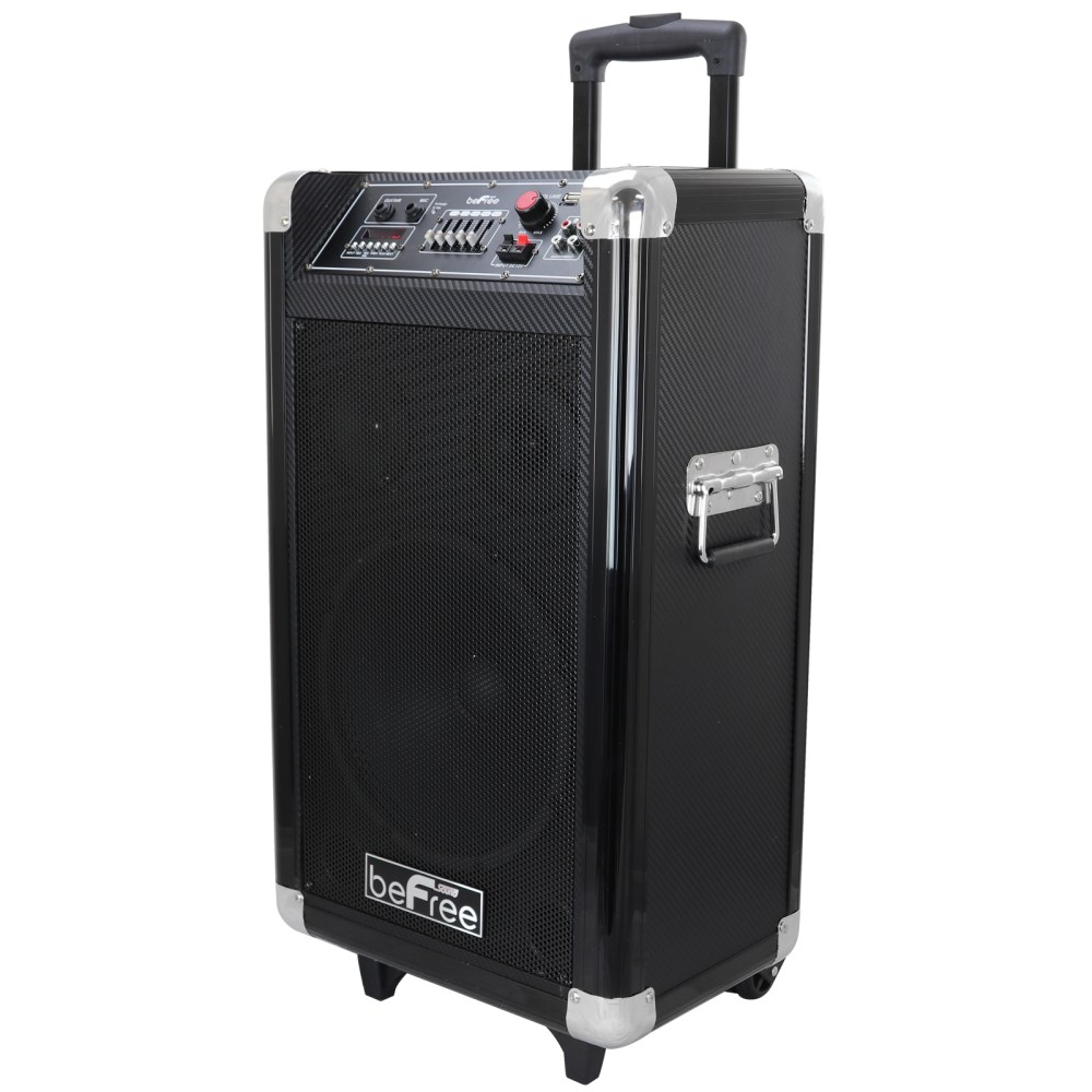 beFree Sound Sleek Professional Portable Bluetooth PA Speaker, Black, 99597502M MPN:99597502M