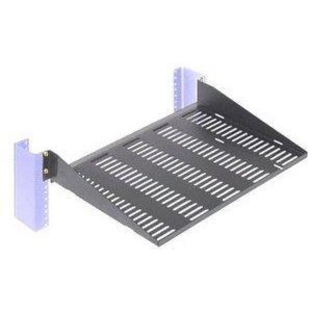 Innovation First RackSolutions Rack Shelf, Black, 13in Vented, 2USHL022HALF13UV MPN:2USHL-022HALF-13UV