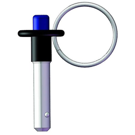 Button Handle Lock Pin w/Ring, 2, 3/8, SS MPN:GL6X2000B----X0