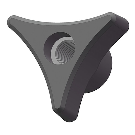 Three Prong Knob, 1/4-20 Thread Size, 1