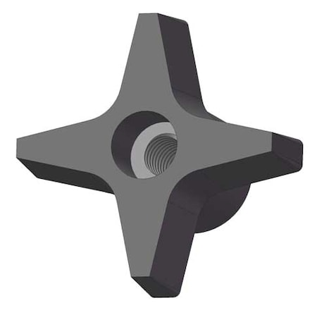 Four Prong Knob, 1/4-20 Thread Size, 1