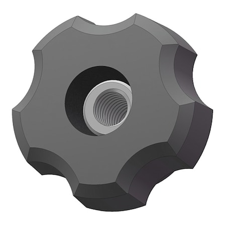 Fluted Knob, 1/4-20 Thread Size, 1/2