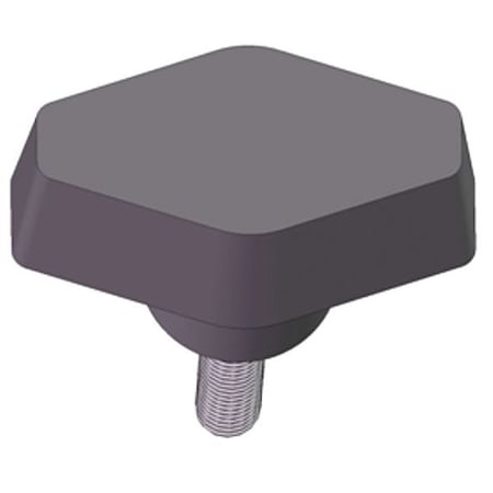 T Knob with Screw, 1/4-20 Thread Size, 0.50