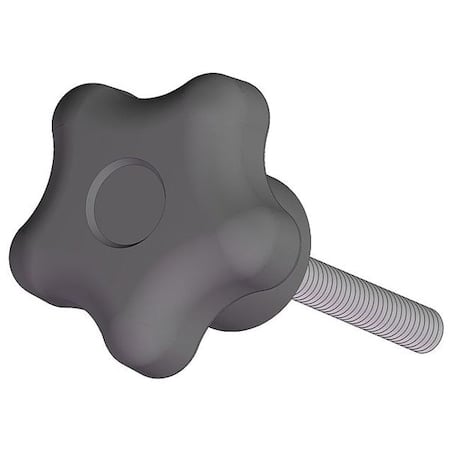 Star Knob with Screw, 1/4-20 Thread Size, 1.00